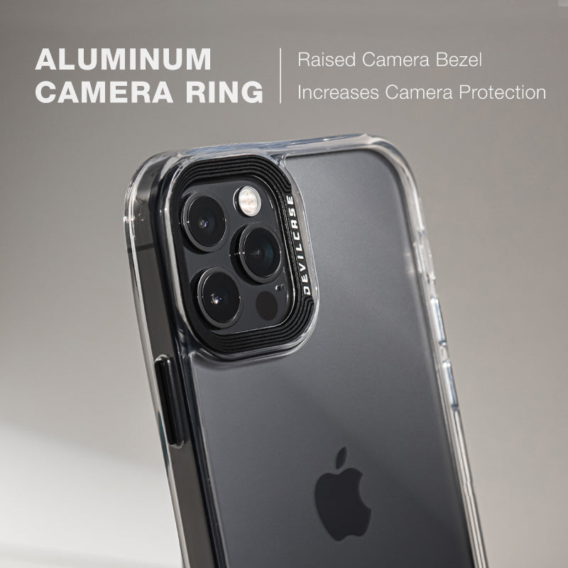 Funda transparente + protector de camara 铝合金按键 iPhone 13 Pro